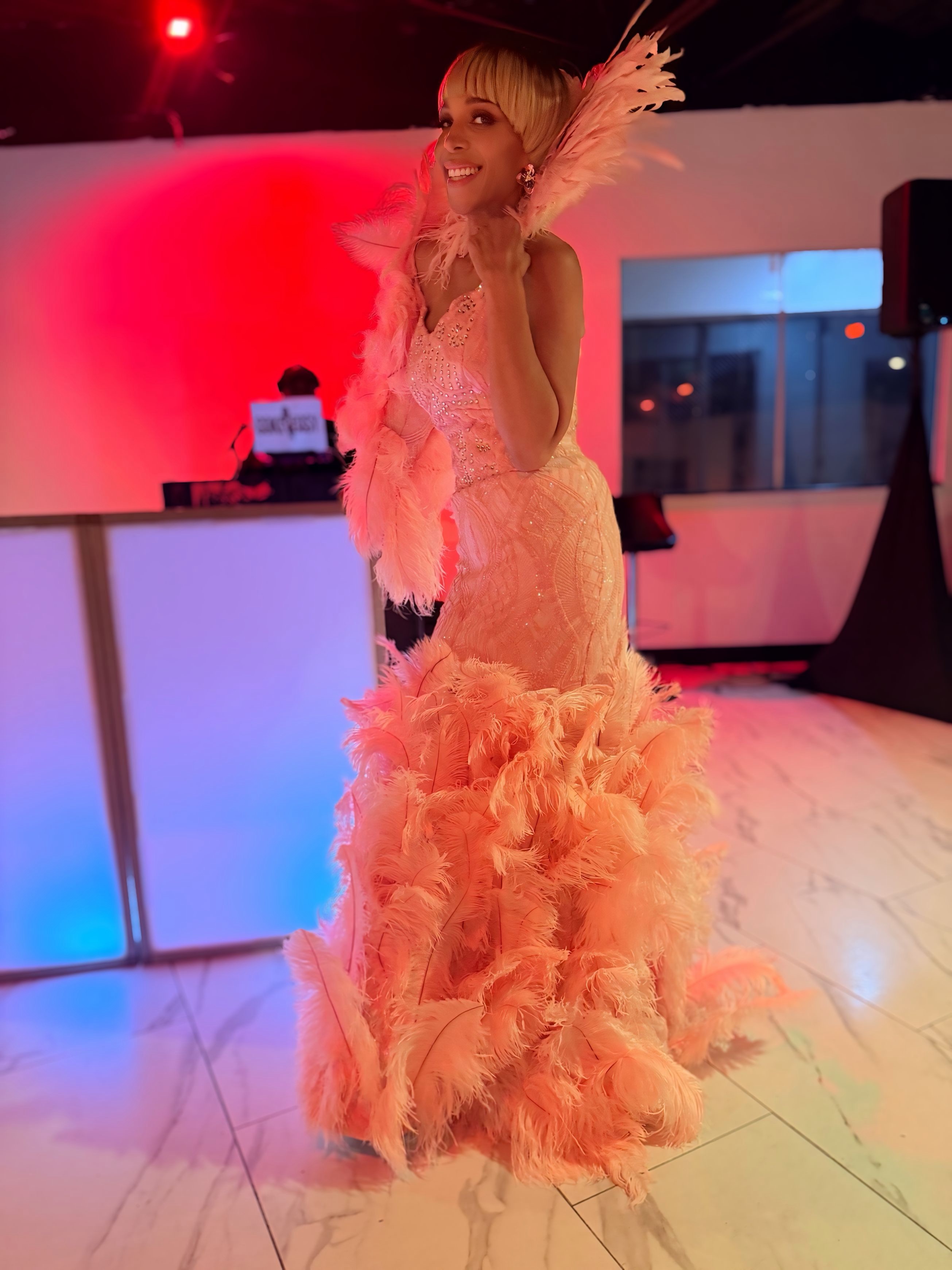 Winning ballroom debut in a complete DHP Experience look